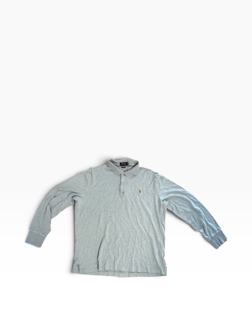 Polo by Ralph Lauren Long-Sleeve light blue  Cotton Polo large men’s